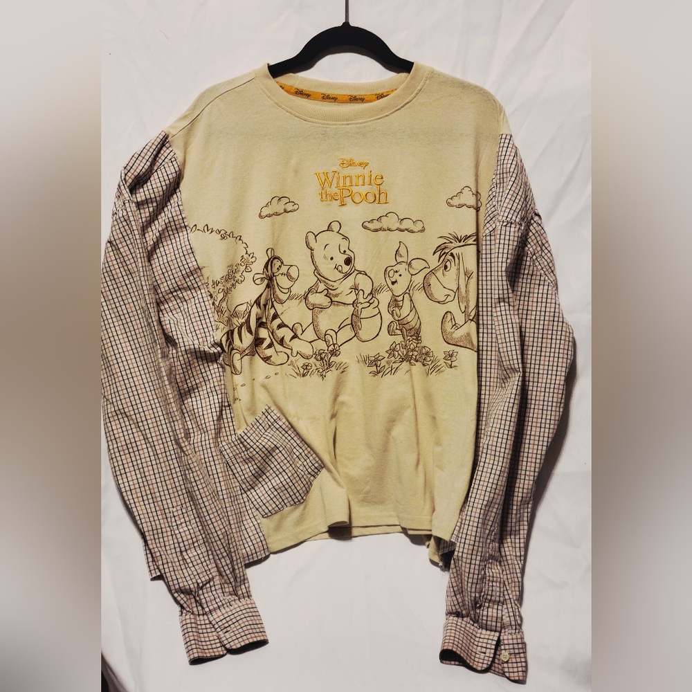 UPCYCLED Winnie The Pooh Disney Sz L Oversized Slouch
Cotton Plaid Wear